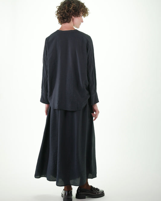 NOUS antwerp CARINA BLOUSE overdye carbon