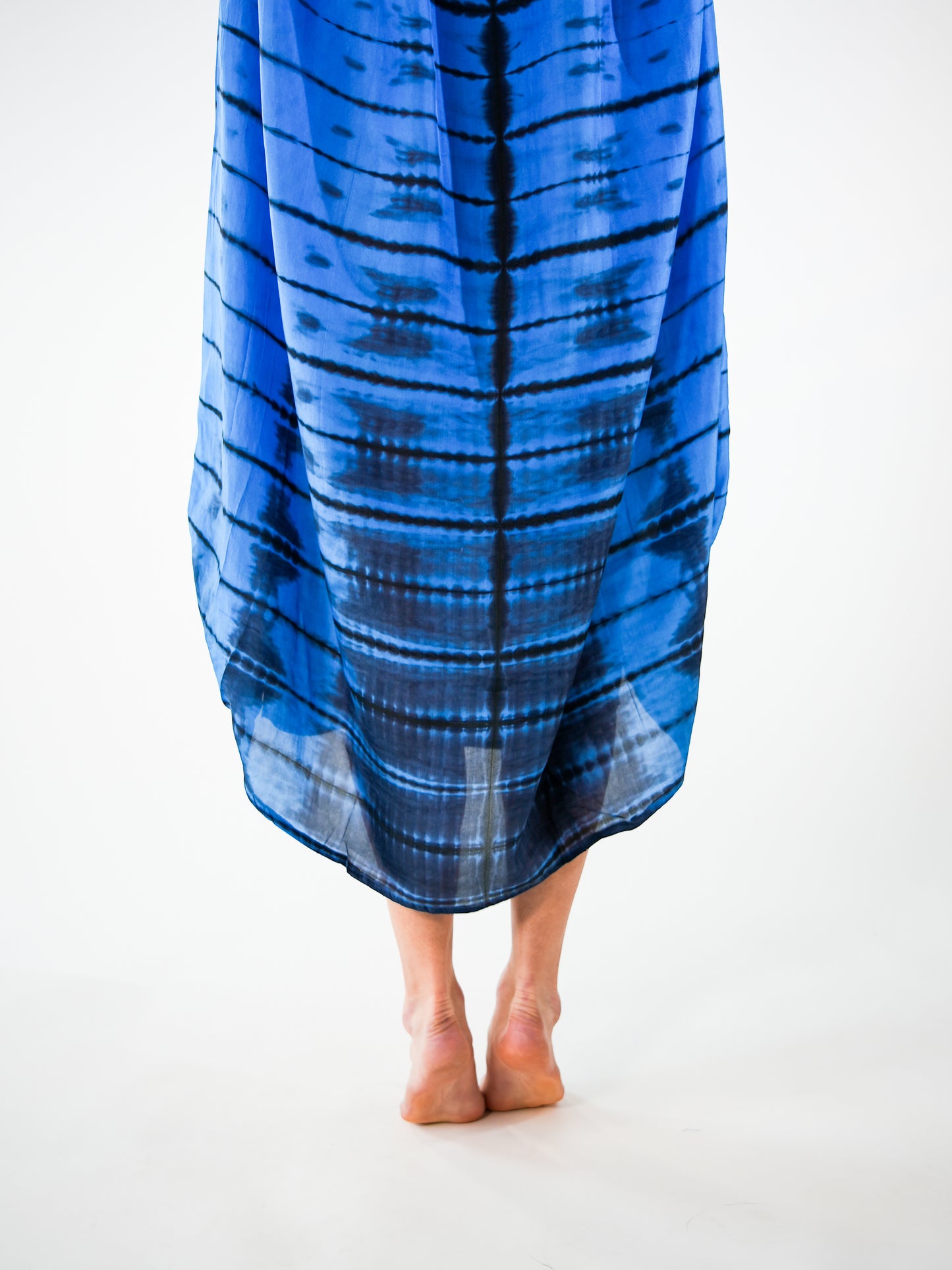 NOUS antwerp LORE silk KAFTAN ladder santorini