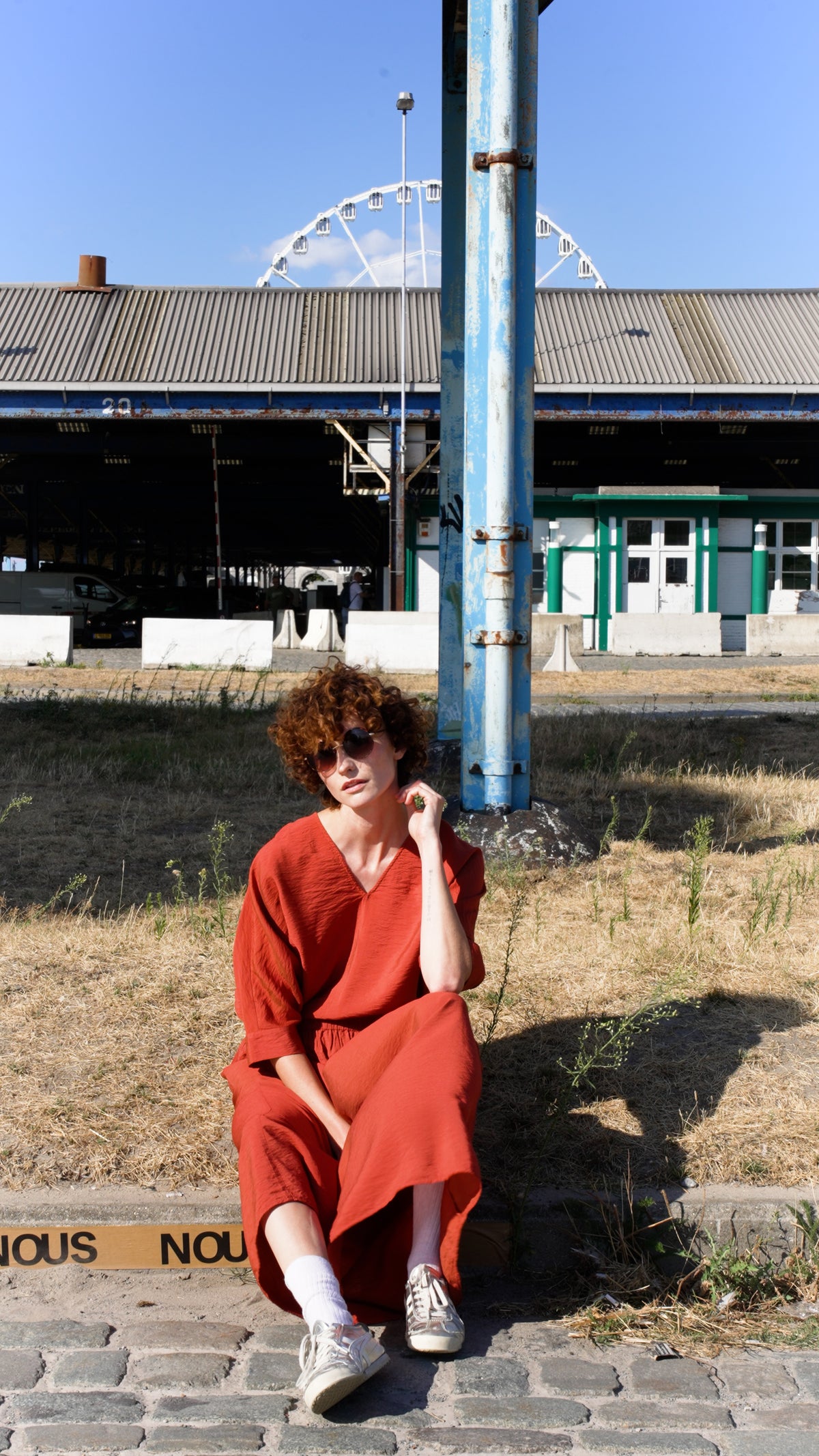 NOUS antwerp LUCIL TOP overdye picante
