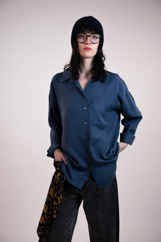 NOUS antwerp MELISSA SHIRT vintage overdye night