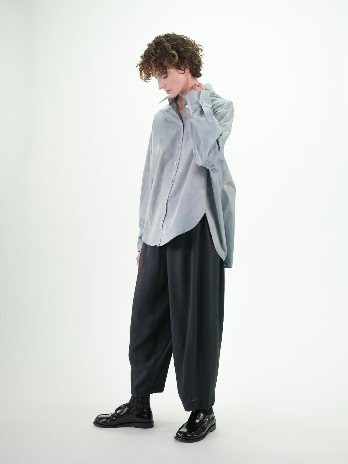 NOUS antwerp POLLY SHIRT clouds silver