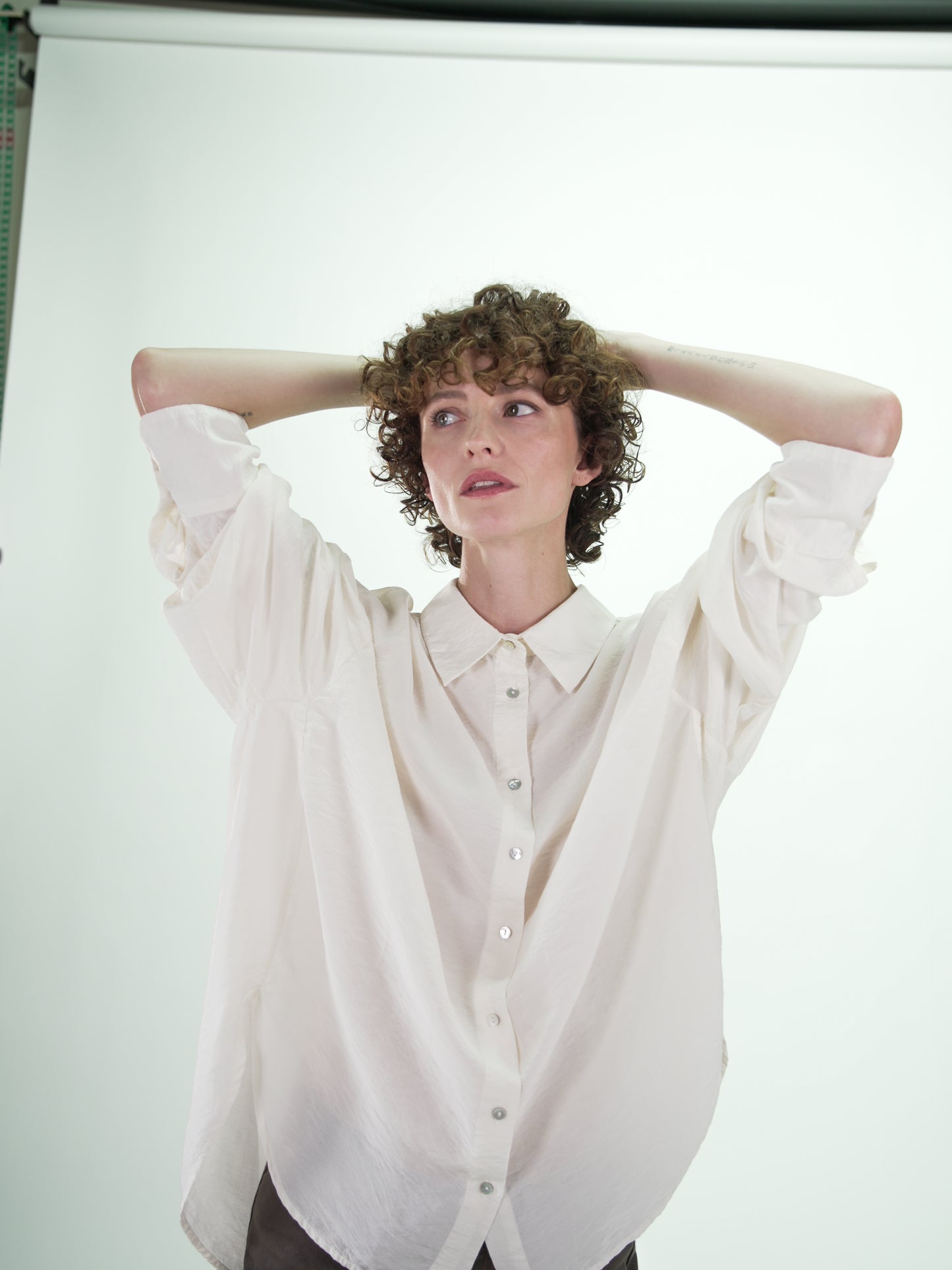 NOUS antwerp POLLY SHIRT overdye antique white