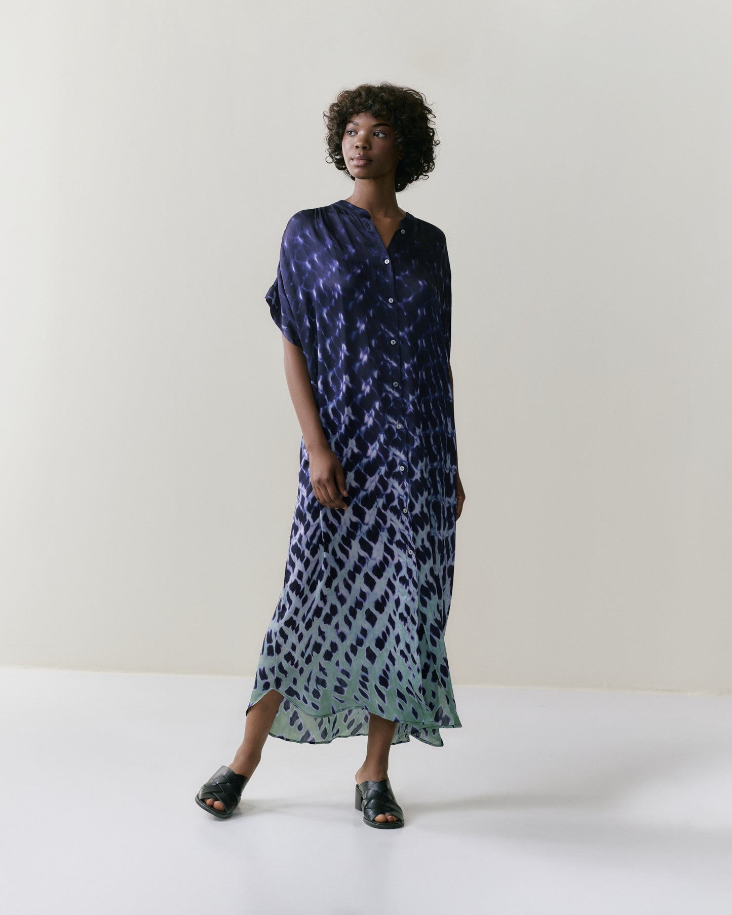 NOUS antwerp VALERY DRESS spots navy
