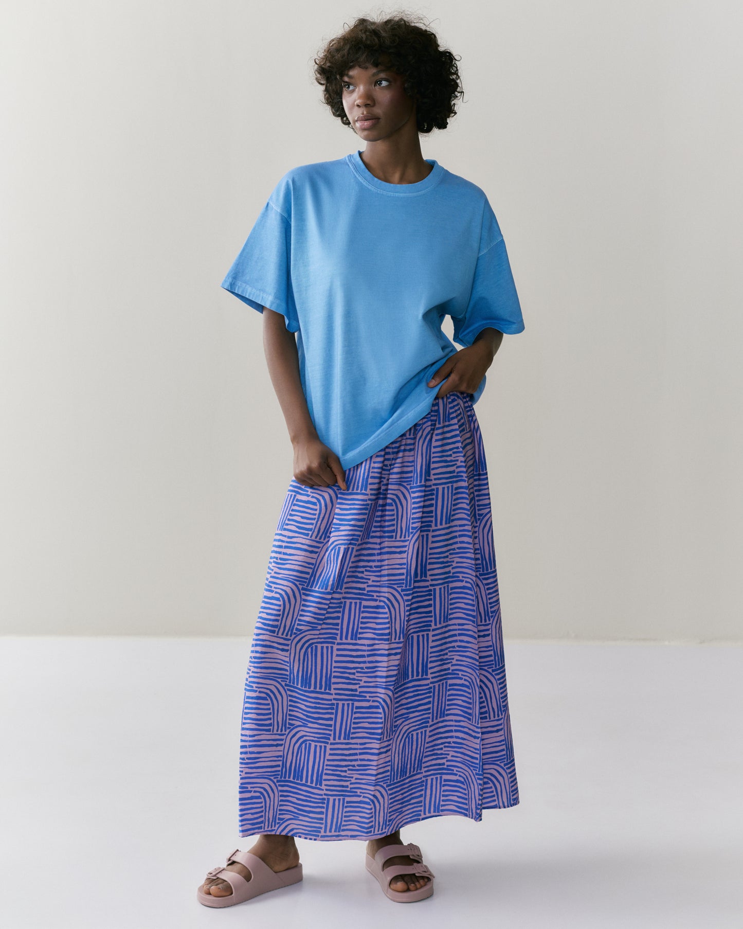 NOUS antwerp AMY SKIRT maze santorini
