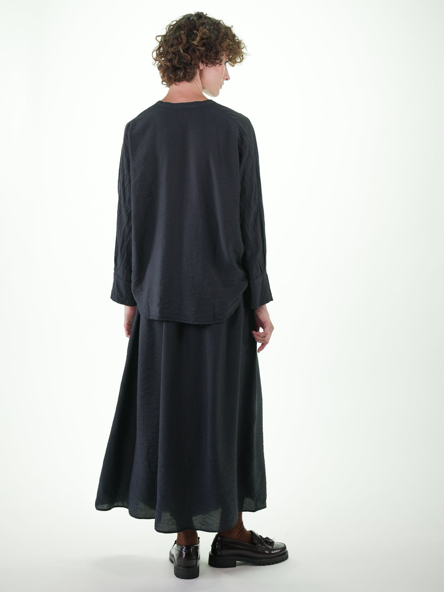 NOUS antwerp AMY SKIRT overdye carbon