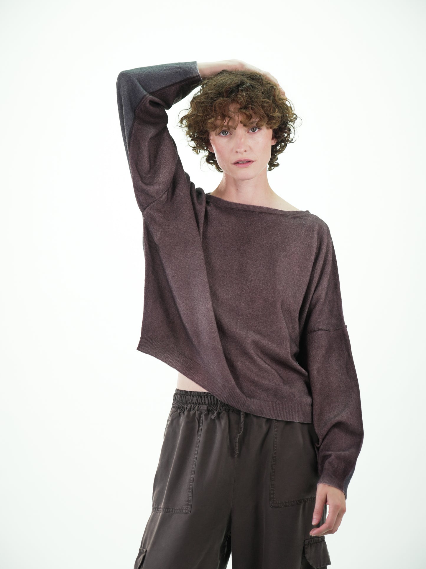 NOUS antwerp ANNIE KNITWEAR airbrush chocolate/carbon