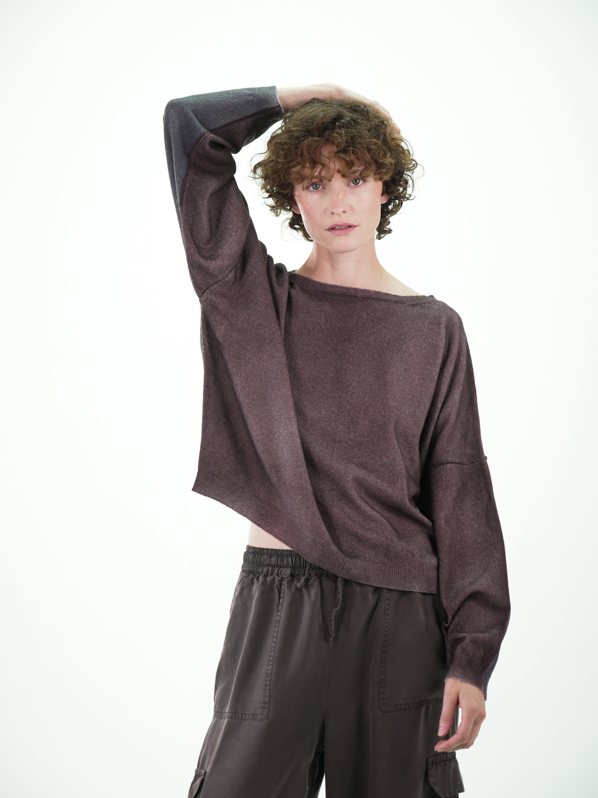NOUS antwerp ANNIE KNITWEAR airbrush chocolate/carbon