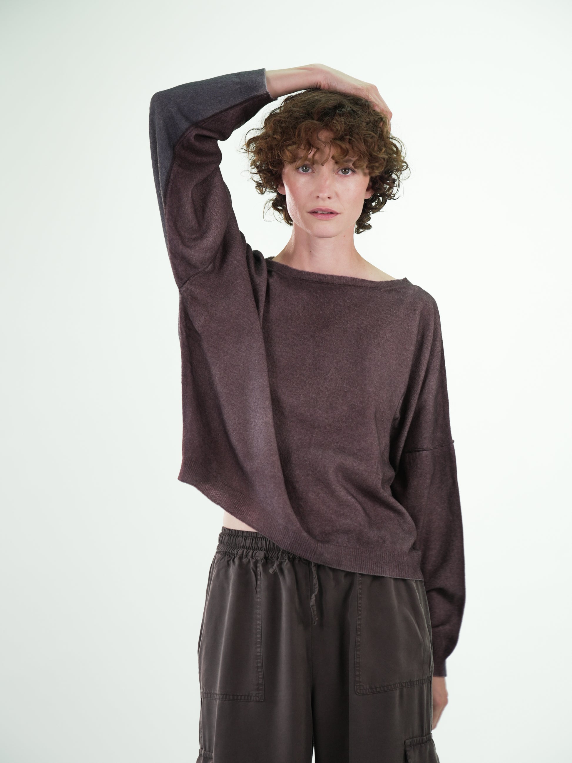 NOUS antwerp ANNIE KNITWEAR airbrush chocolate/carbon