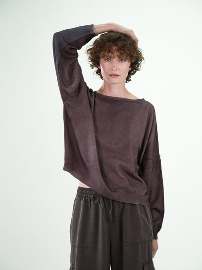 NOUS antwerp ANNIE KNITWEAR airbrush chocolate/carbon