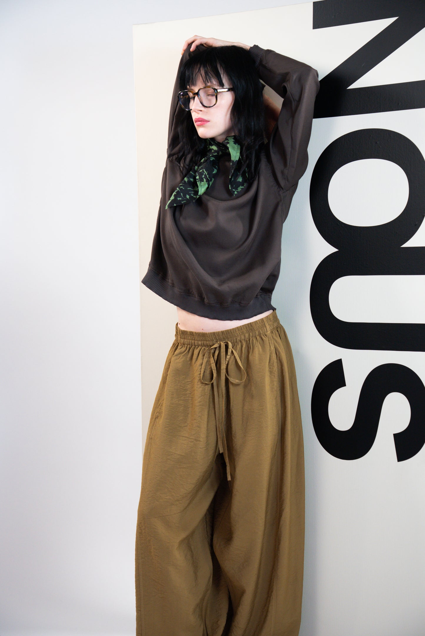 NOUS antwerp BRITT PANTS overdye tapenade