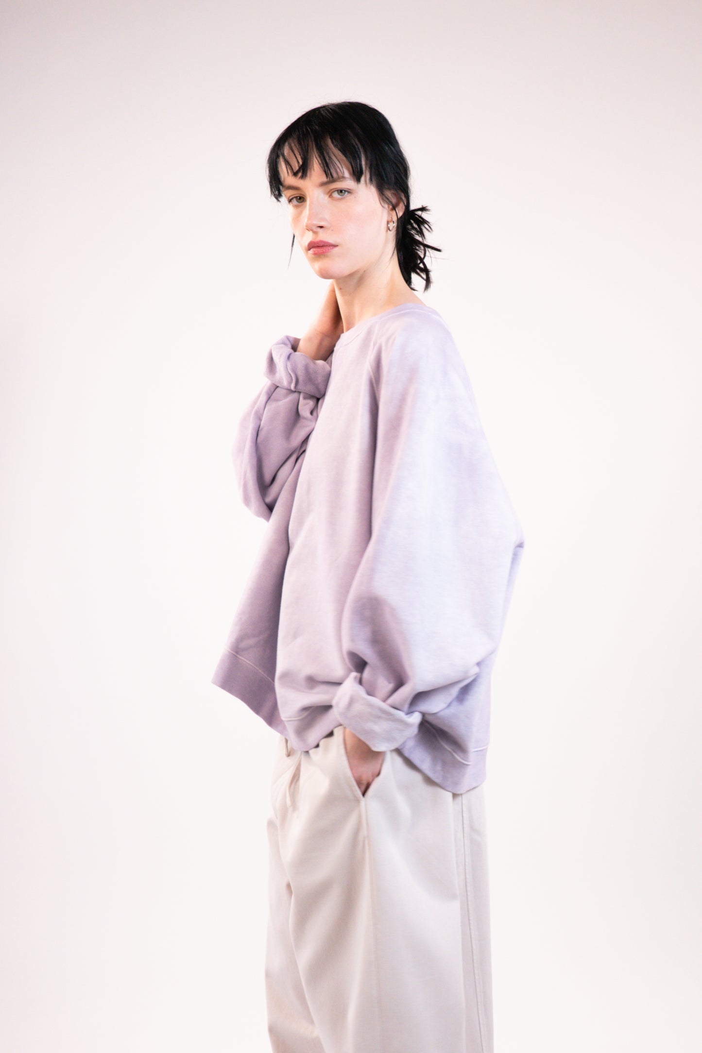 NOUS antwerp BRITT PANTS washed lilac ash