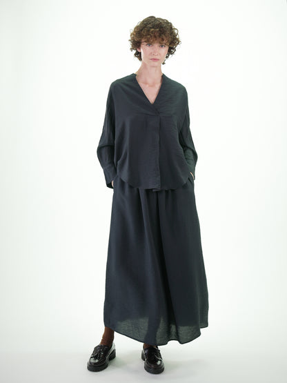 NOUS antwerp CARINA BLOUSE overdye carbon