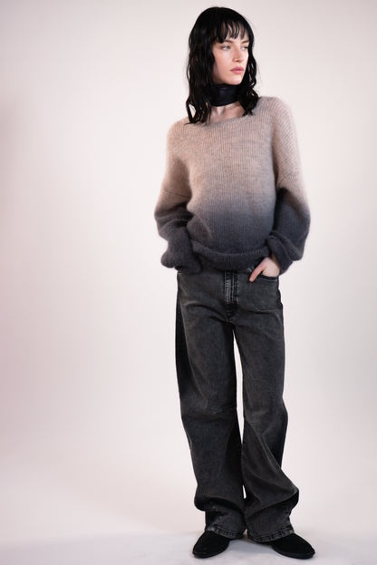 NOUS antwerp DANNY PANTS side brush blackish