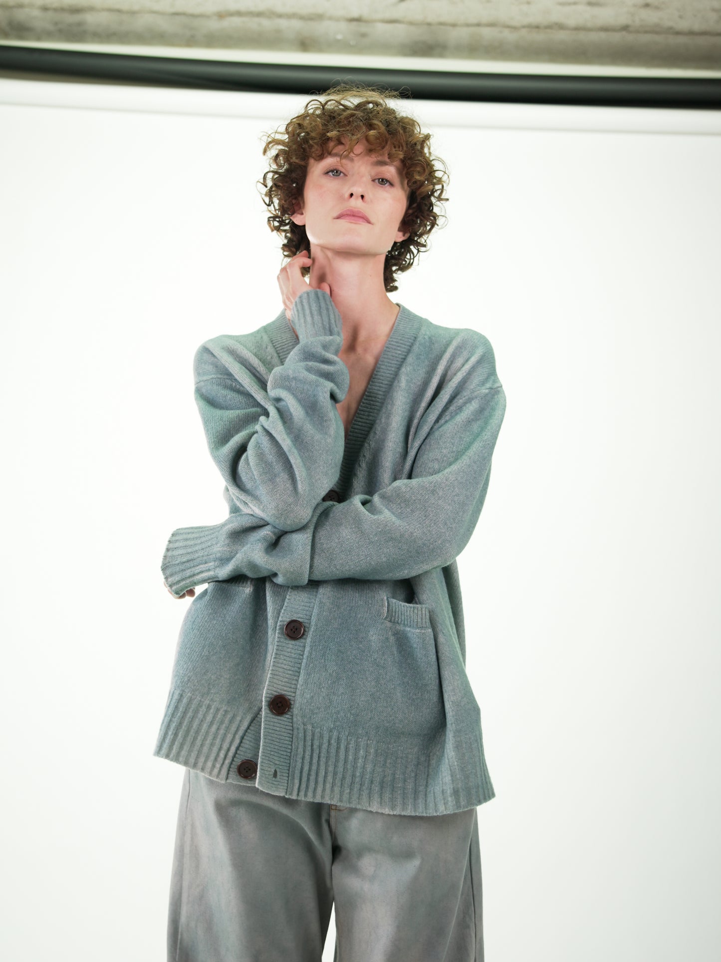 NOUS antwerp EDDIE KNITWEAR airbrush silver
