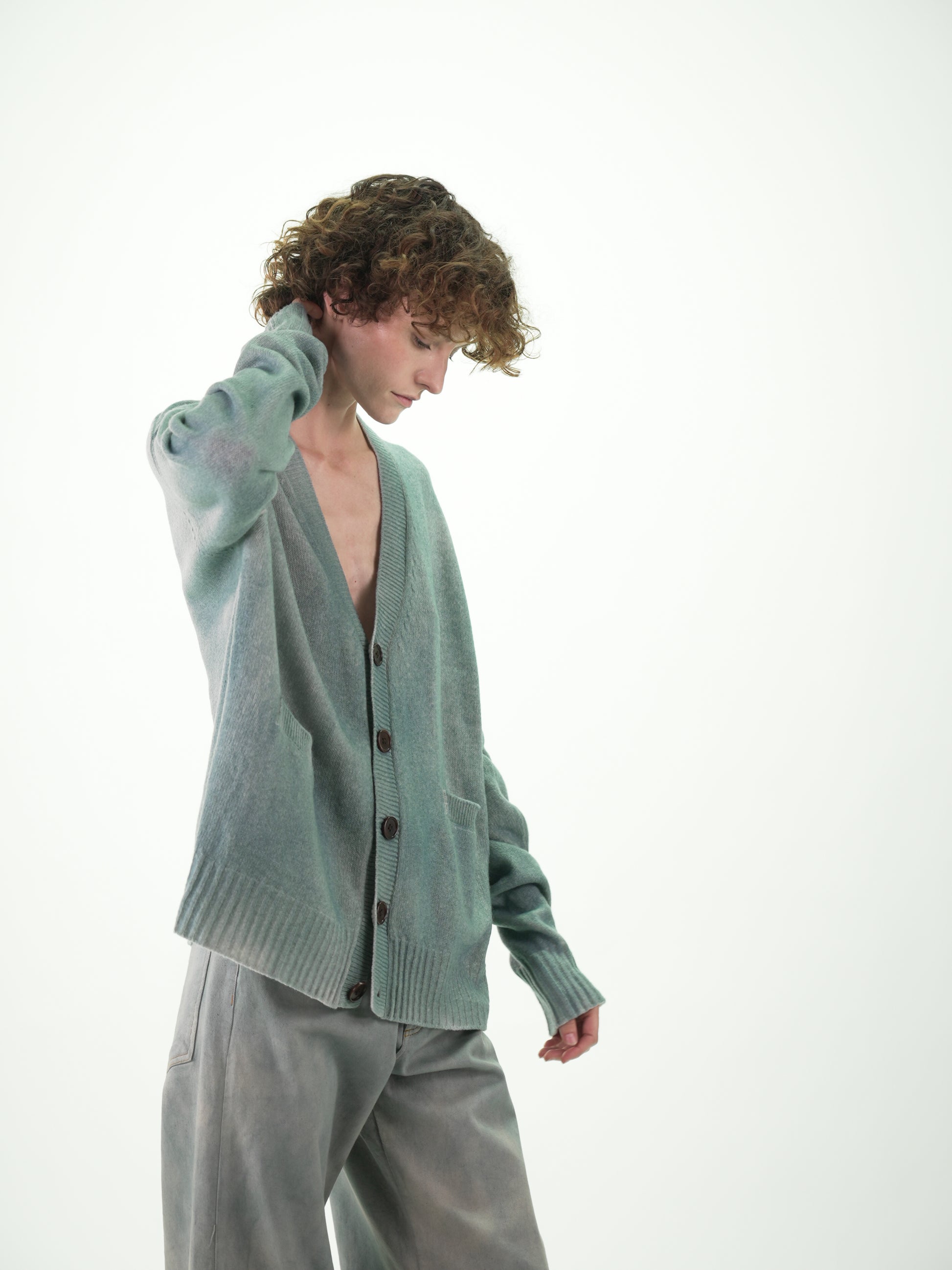 NOUS antwerp EDDIE KNITWEAR airbrush silver