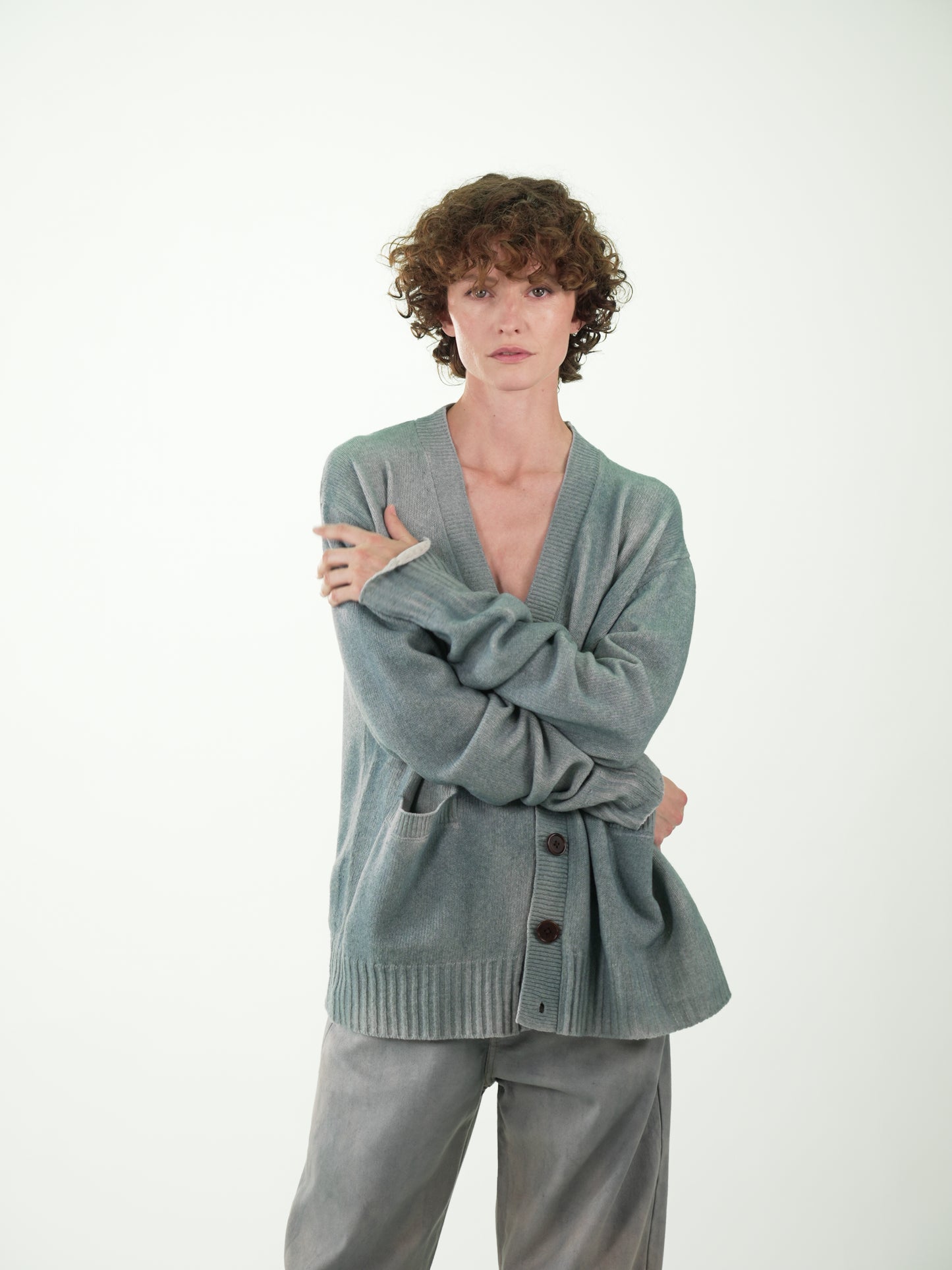 NOUS antwerp EDDIE KNITWEAR airbrush silver