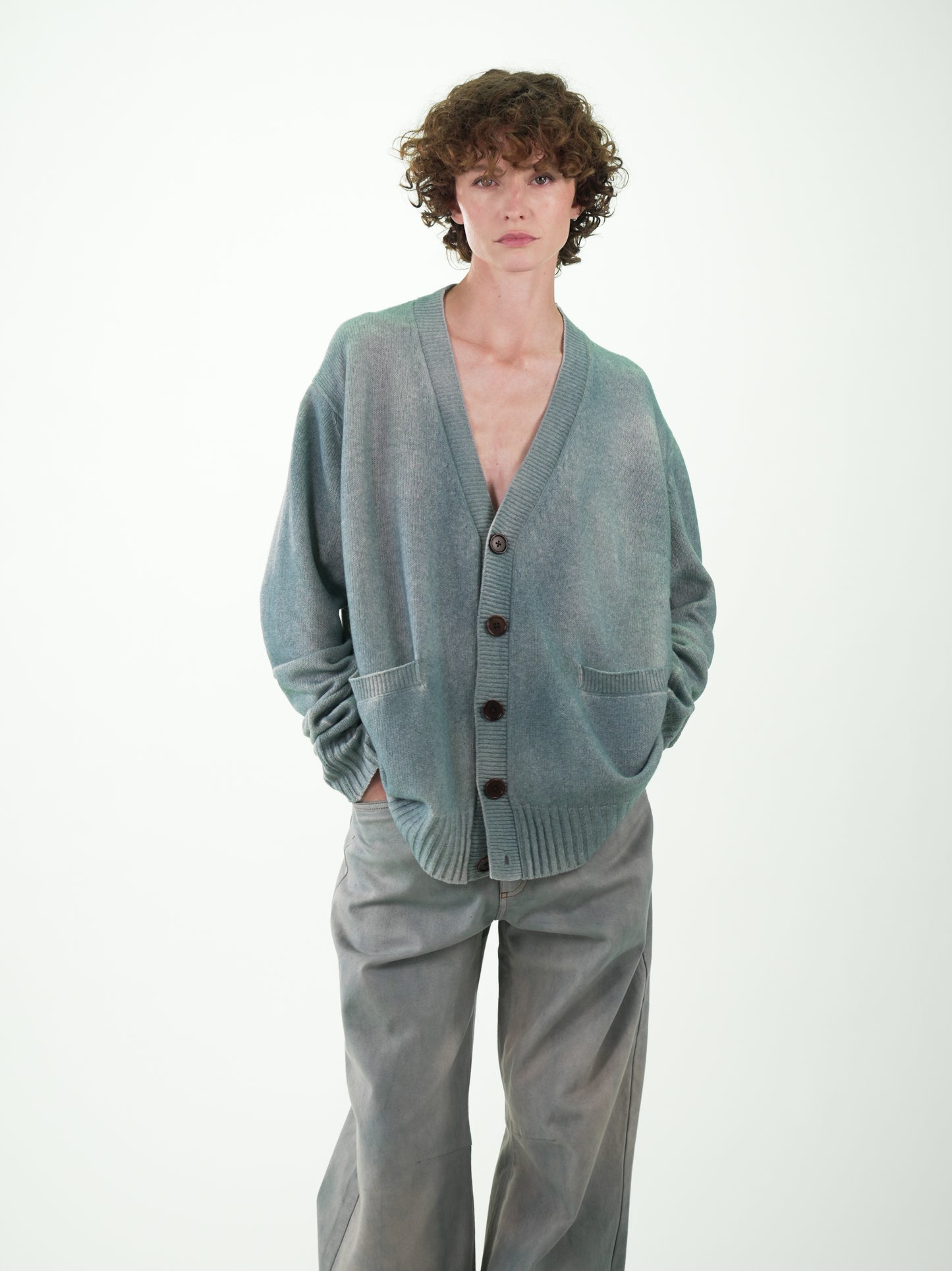 NOUS antwerp EDDIE KNITWEAR airbrush silver