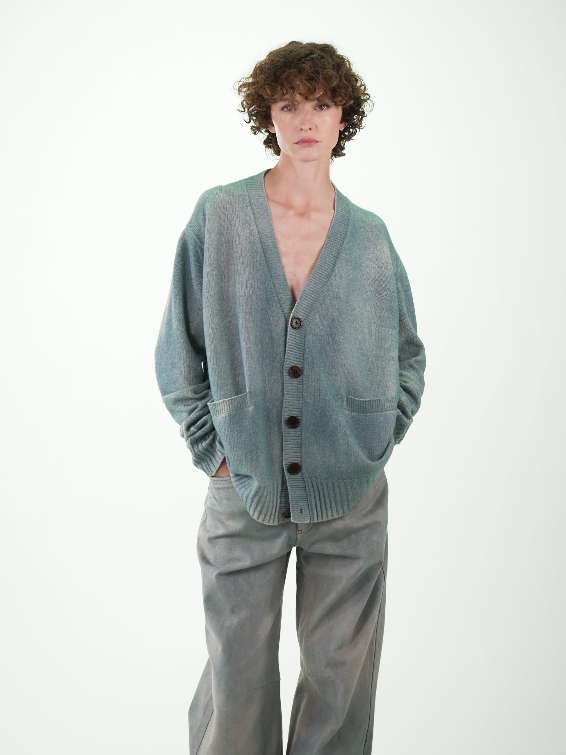 NOUS antwerp EDDIE KNITWEAR airbrush silver