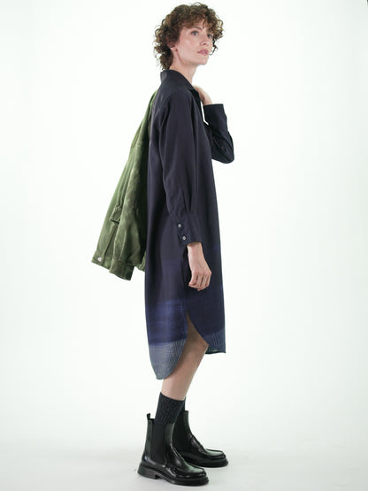 NOUS antwerp EVA DRESS placement lines carbon