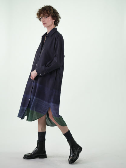 NOUS antwerp EVA DRESS placement lines carbon