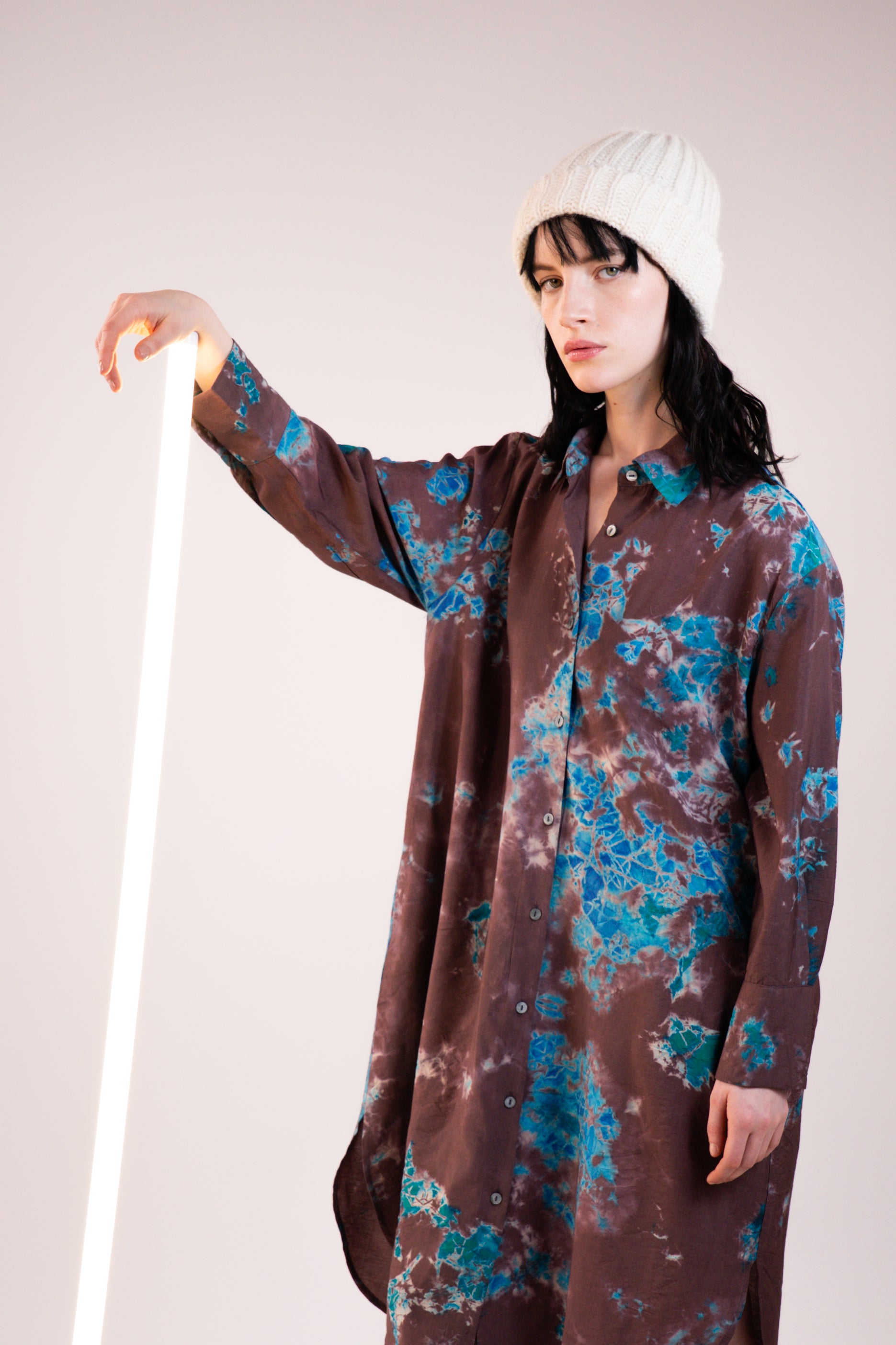 NOUS antwerp EVA DRESS crumble bean