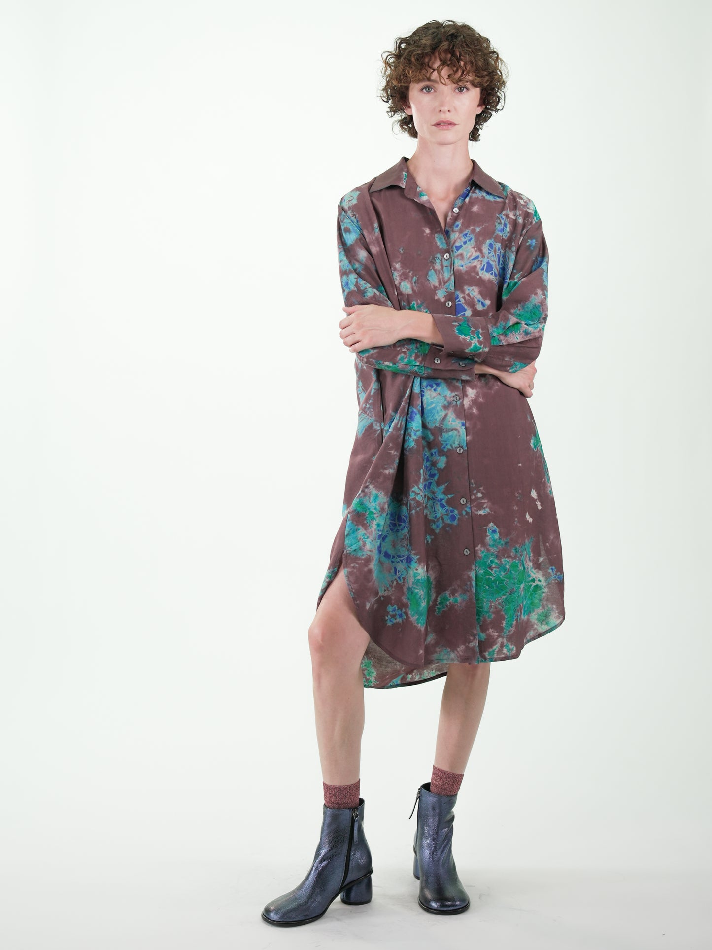 NOUS antwerp EVA DRESS crumble bean