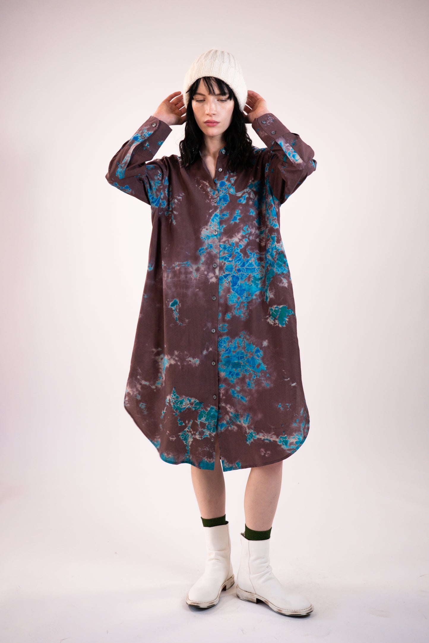 NOUS antwerp EVA DRESS crumble bean