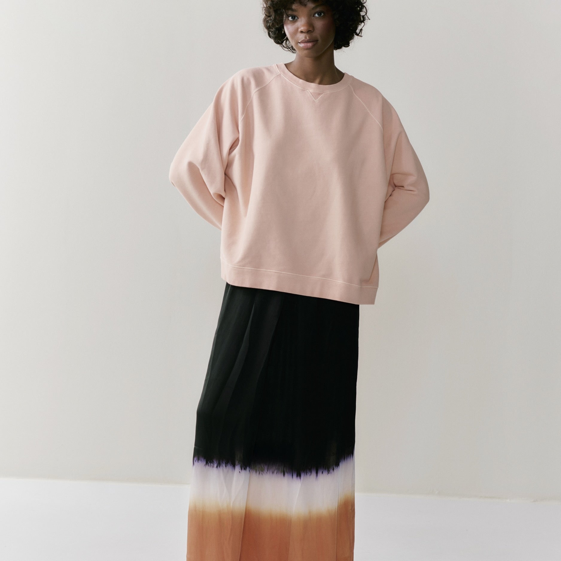 NOUS antwerp FRANCES SWEATER overdye peach