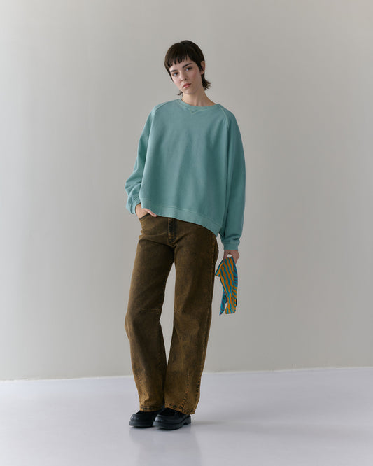 NOUS antwerp FRANCES SWEATER overdye sage