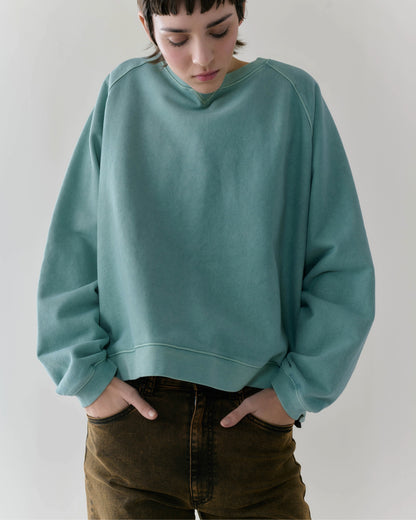 NOUS antwerp FRANCES SWEATER overdye sage