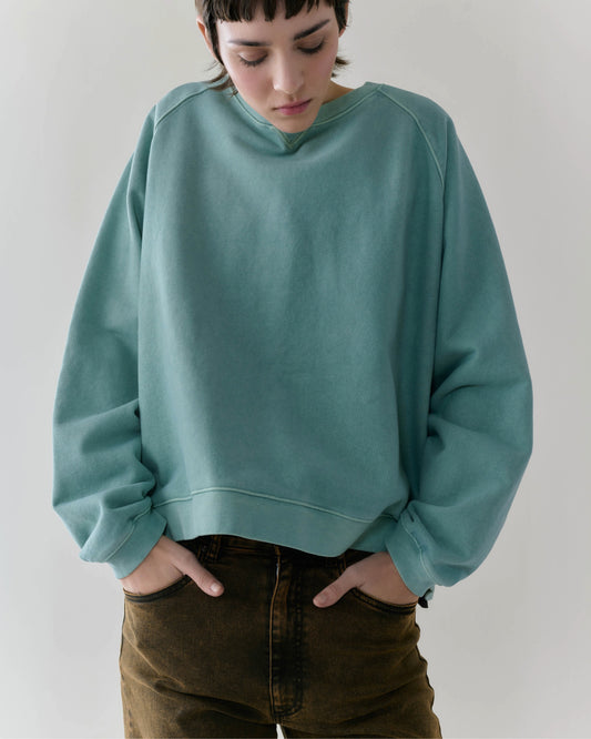 NOUS antwerp FRANCES SWEATER overdye sage