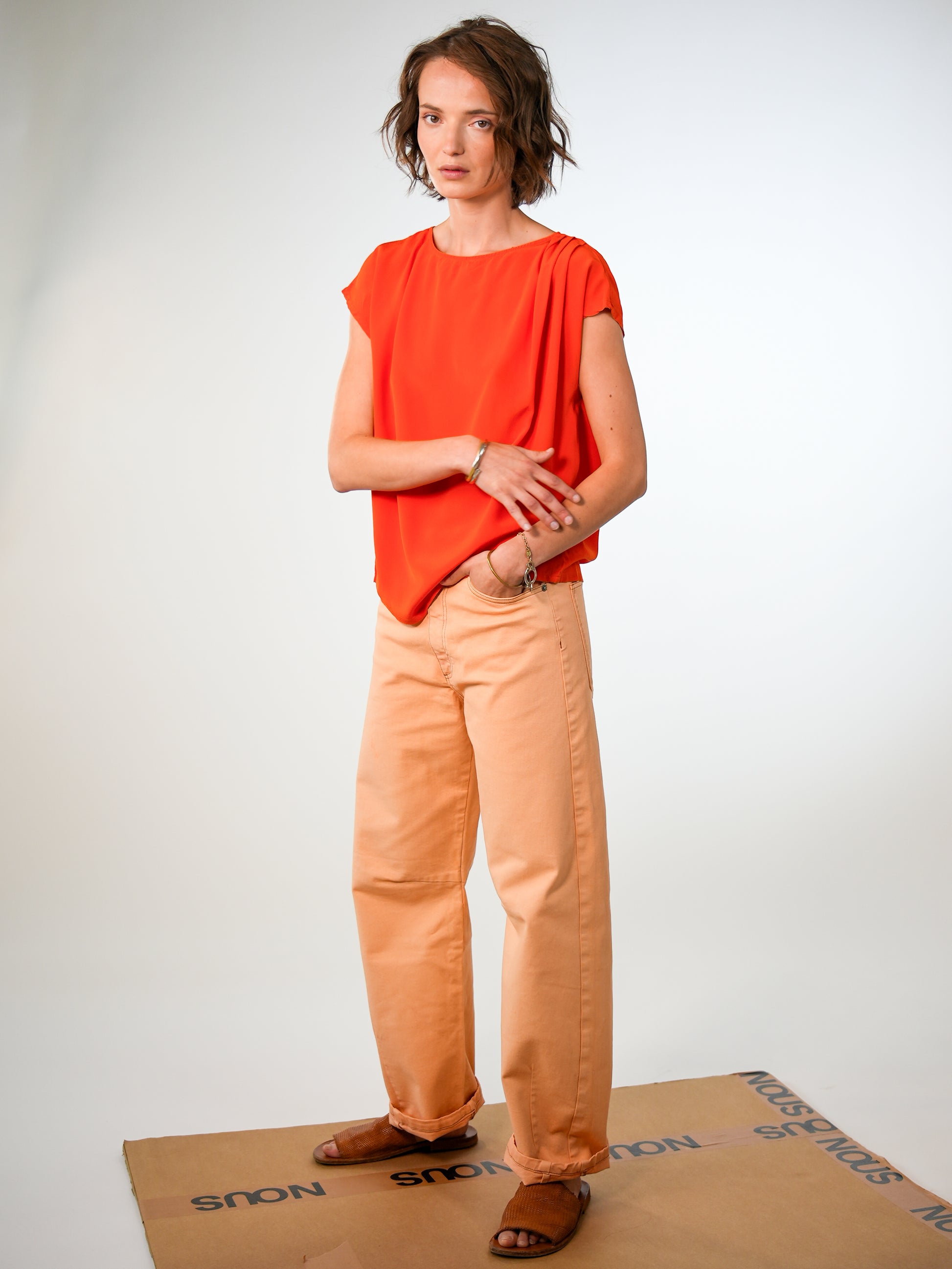NOUS antwerp HELLA BLOUSE overdye spritz