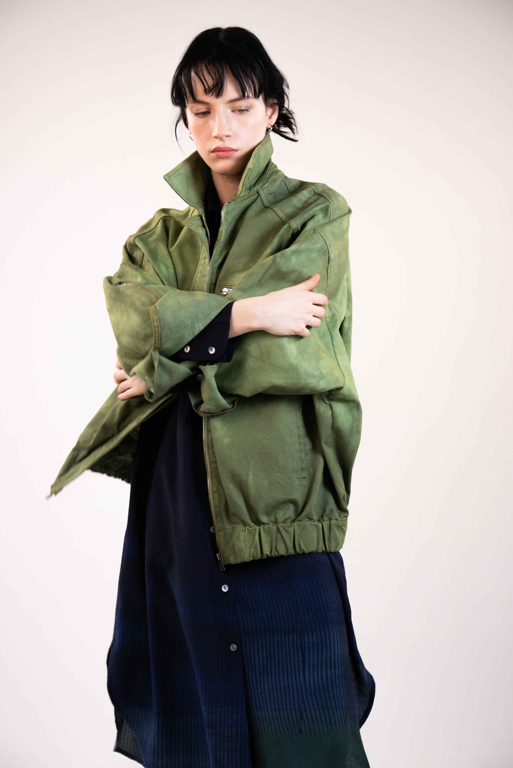 NOUS antwerp JOLIE JACKET clouds artichoke