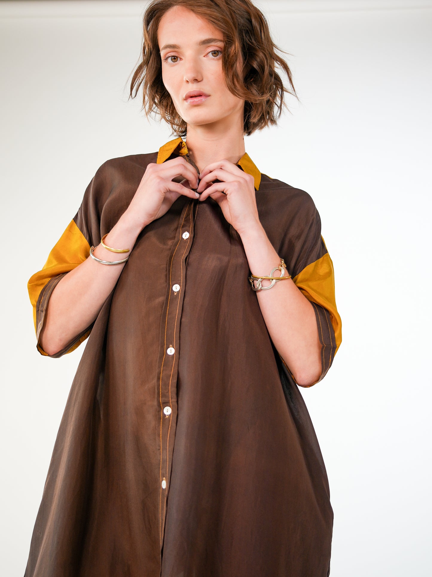 NOUS antwerp JUNE DRESS degrade coconut