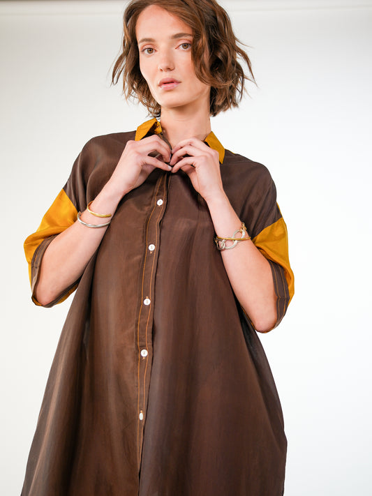 NOUS antwerp JUNE DRESS degrade coconut