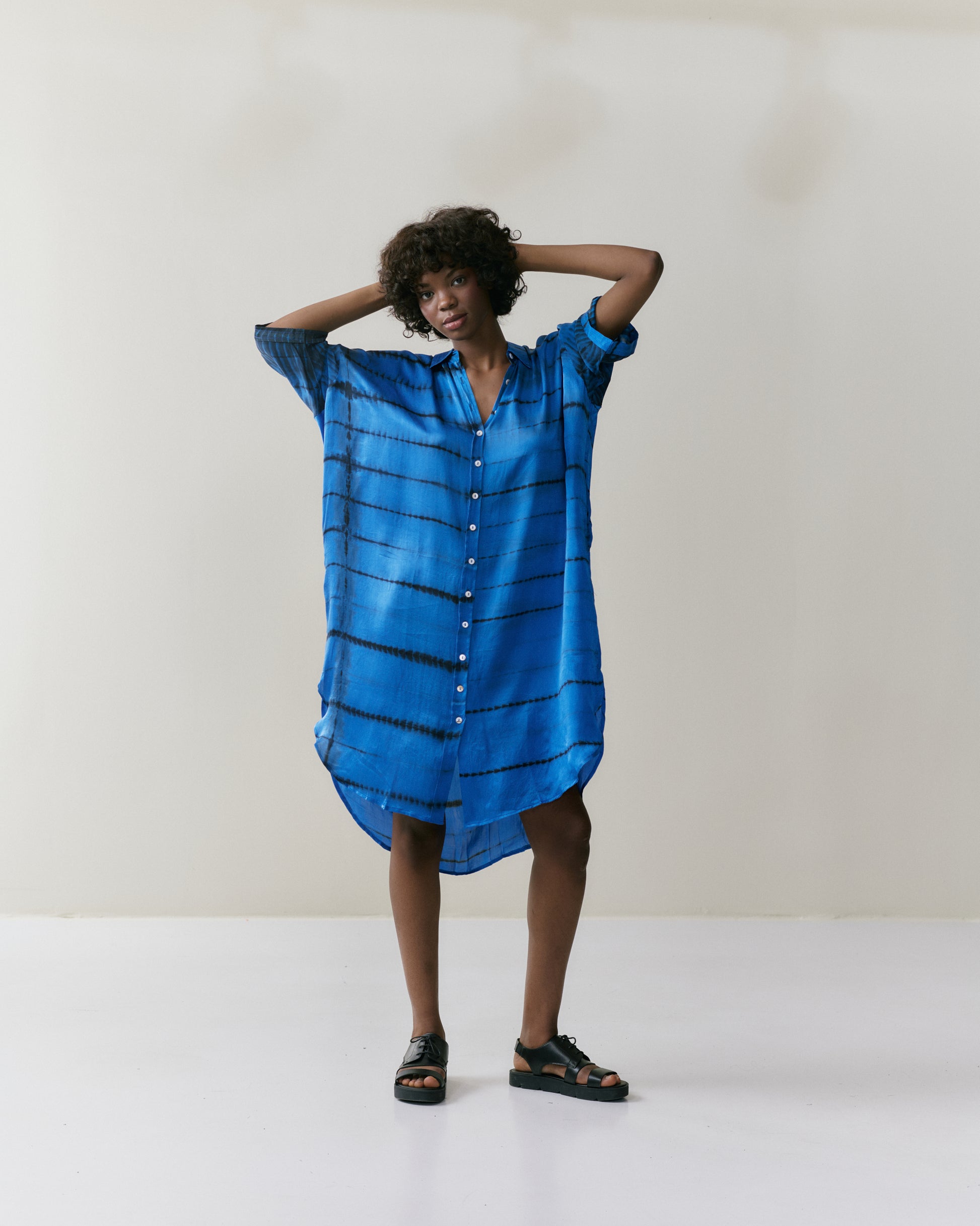 NOUS antwerp JUNE DRESS ladder santorini