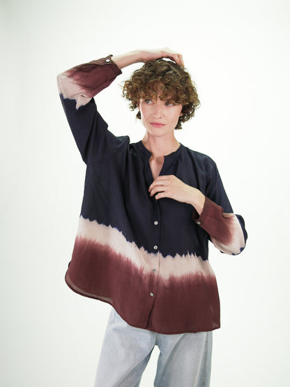 NOUS antwerp LIMA BLOUSE sunset carbon