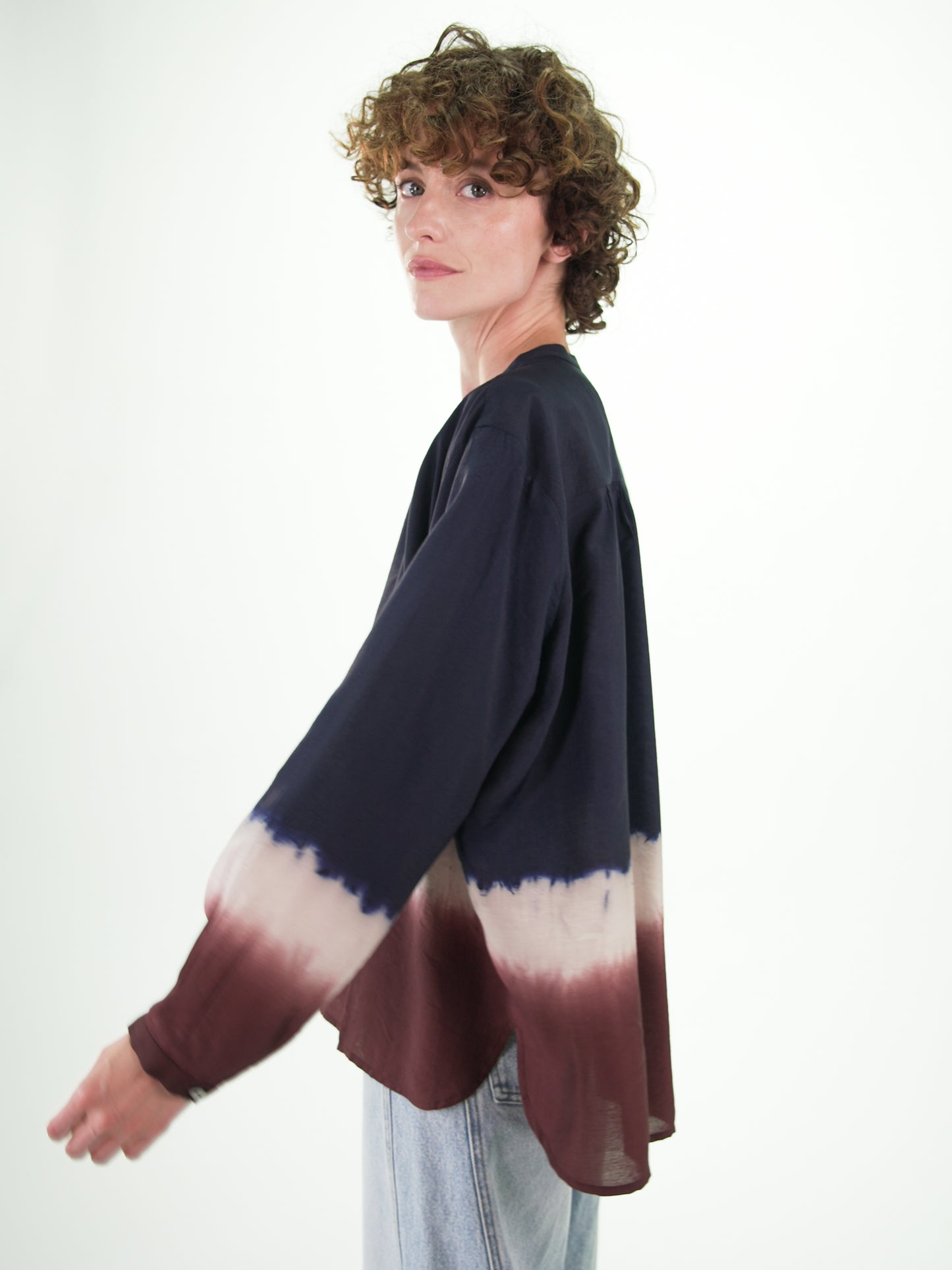 NOUS antwerp LIMA BLOUSE sunset carbon