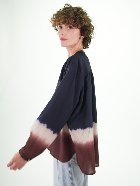NOUS antwerp LIMA BLOUSE sunset carbon