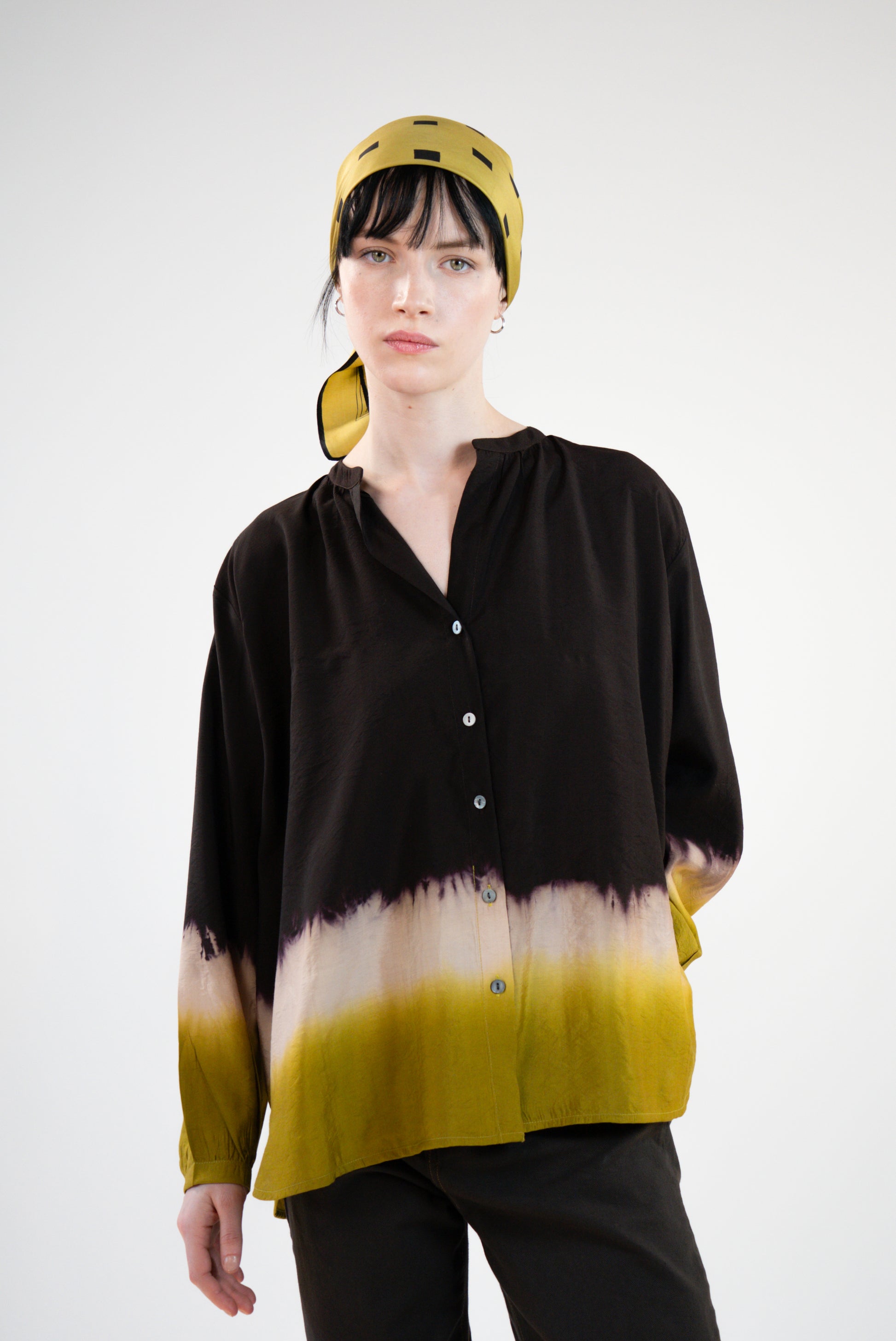 NOUS antwerp LIMA BLOUSE sunset chocolate