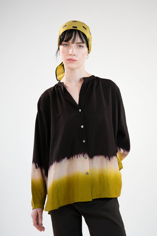 NOUS antwerp LIMA BLOUSE sunset chocolate