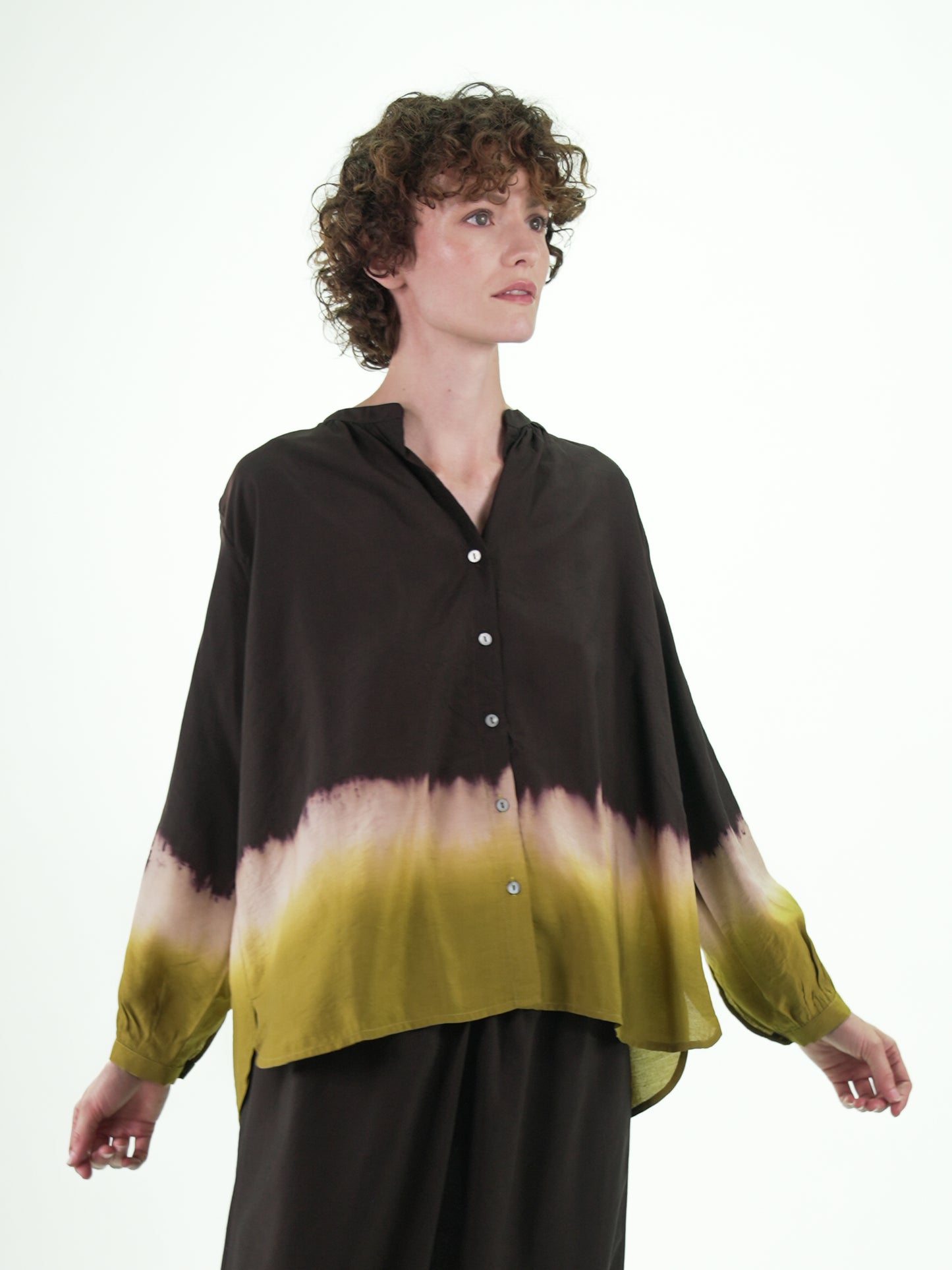 NOUS antwerp LIMA BLOUSE sunset chocolate