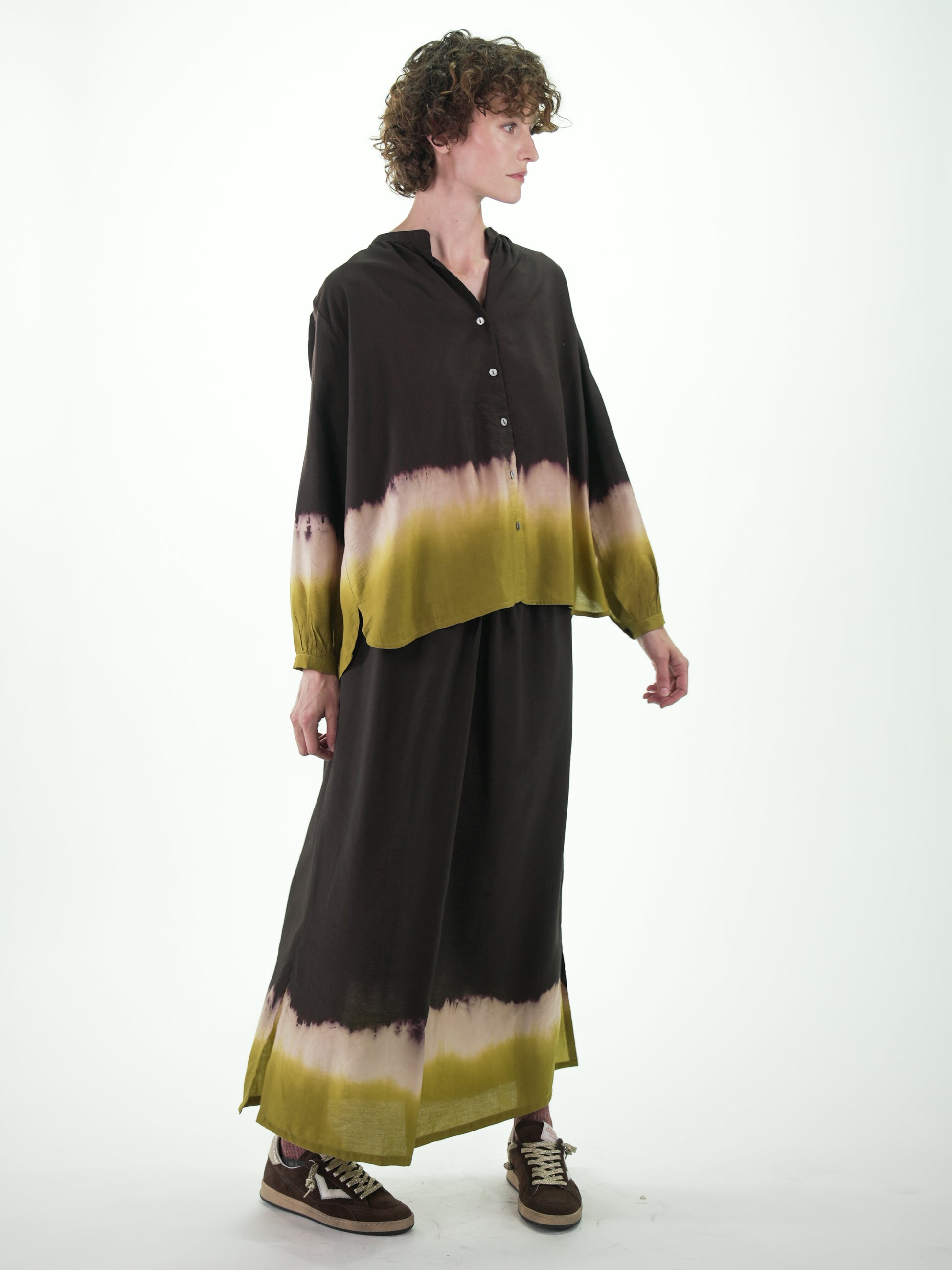 NOUS antwerp LIMA BLOUSE sunset chocolate
