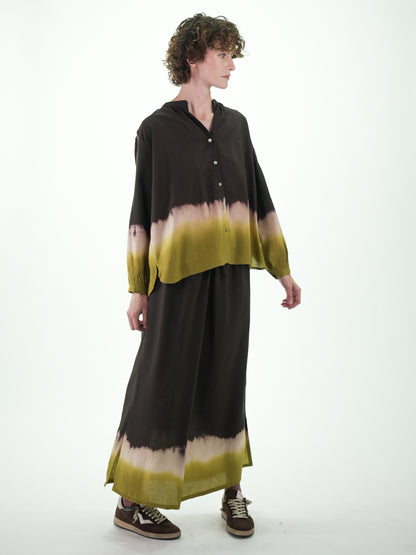 NOUS antwerp LIMA BLOUSE sunset chocolate