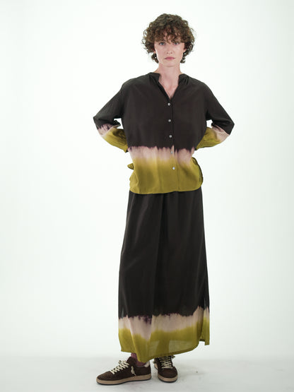 NOUS antwerp LIMA BLOUSE sunset chocolate