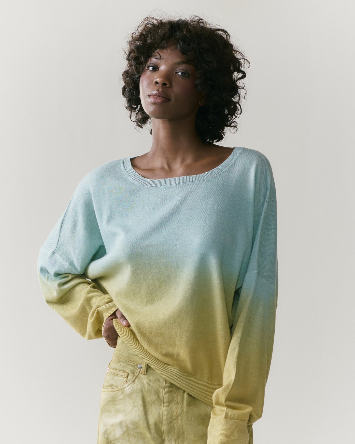 NOUS antwerp LOLA PULL-OVER ombre sage