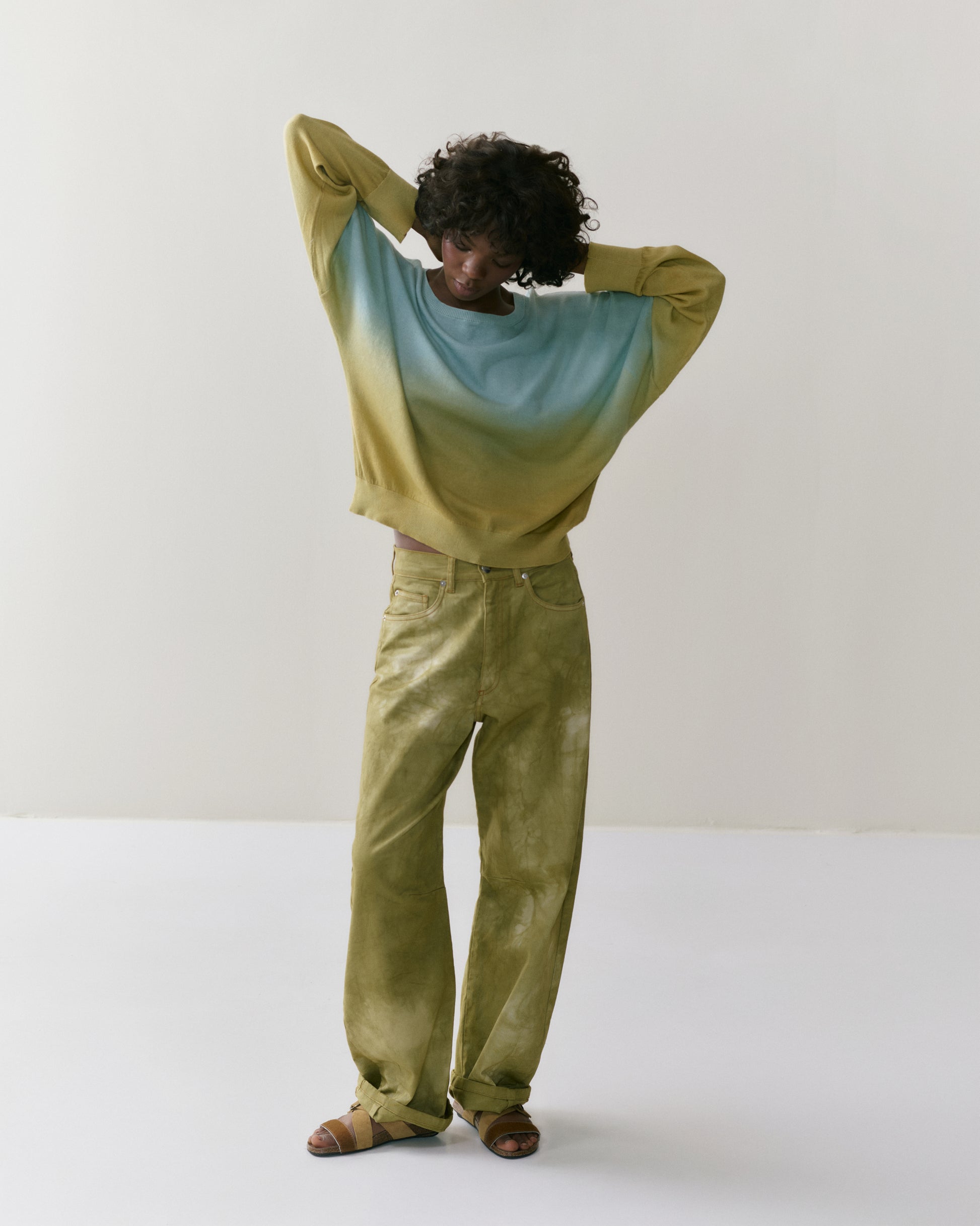 NOUS antwerp LOLA PULL-OVER ombre sage