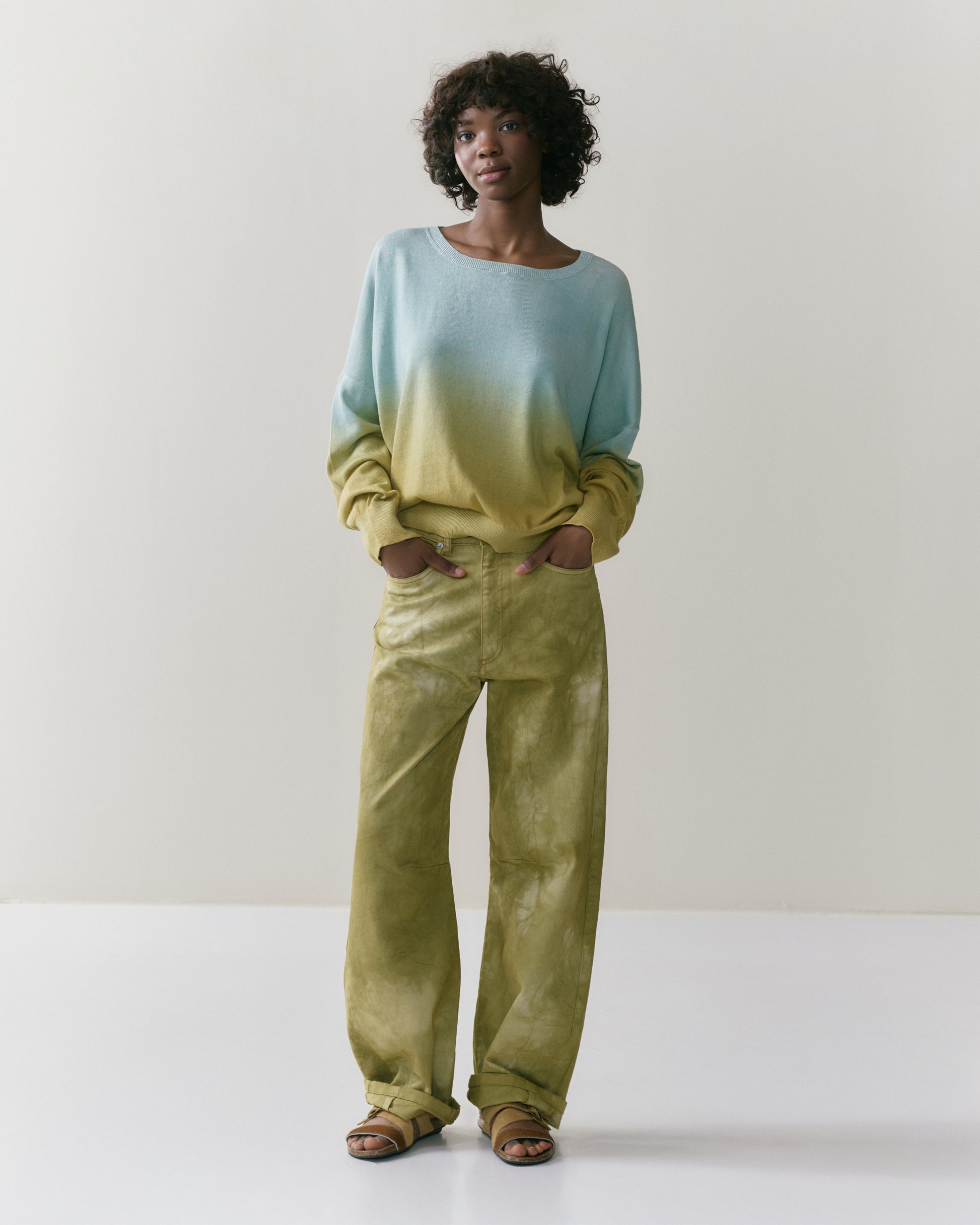 NOUS antwerp LOLA PULL-OVER ombre sage