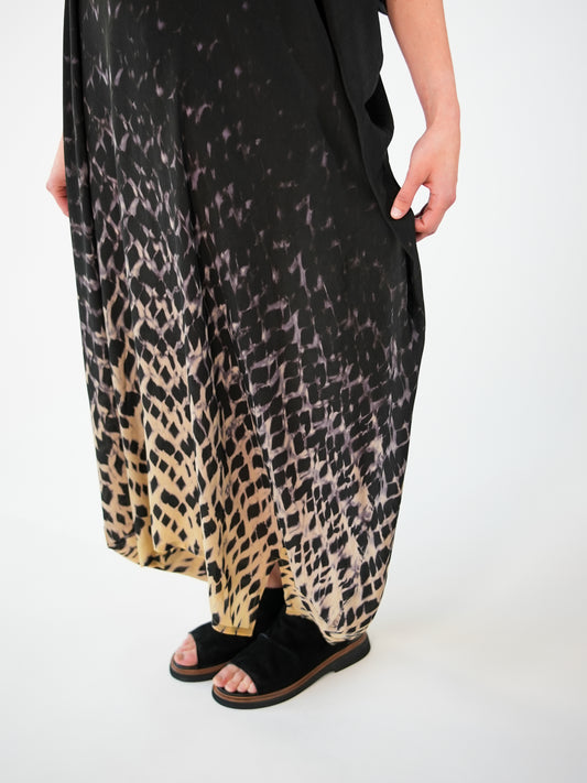 NOUS antwerp LORE KAFTAN spots blackish