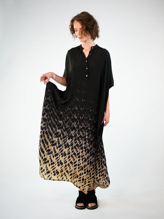 NOUS antwerp LORE KAFTAN spots blackish